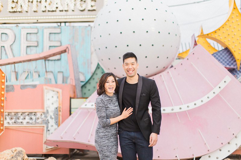 Las Vegas Engagement Photographer Neon Museum