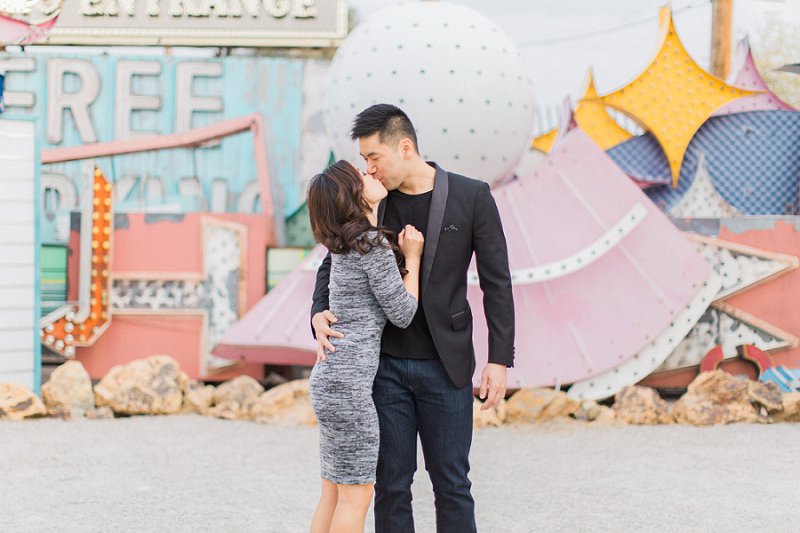 Las Vegas Engagement Photographer Neon Museum