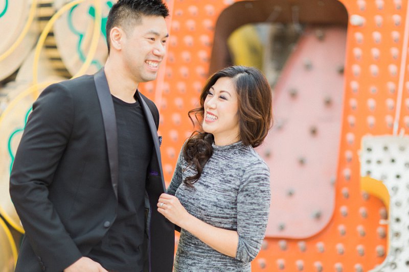 Las Vegas Engagement Photographer Neon Museum