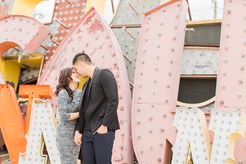 Las Vegas Engagement Photographer Neon Museum